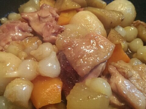 野蒜入り！鶏肉と根菜の煮物♪